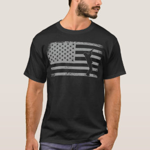 Trompettist Trompettist Amerikaanse vlag Amerikaan T-shirt