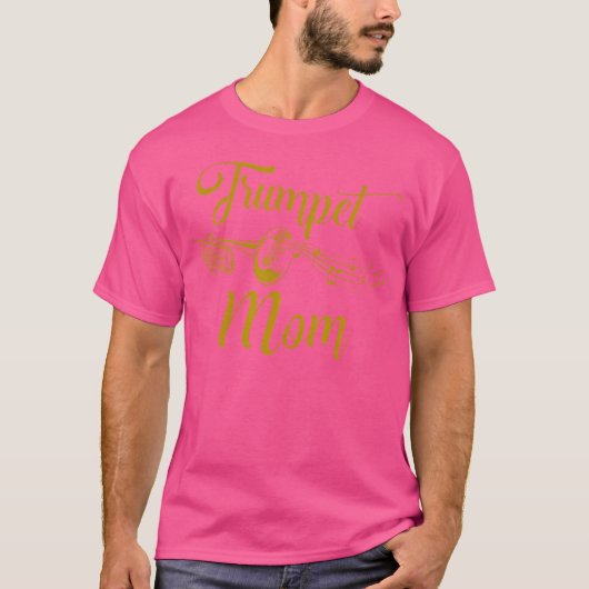 Trompettiste moeder moeder trompet moeder t-shirt (Voorkant)