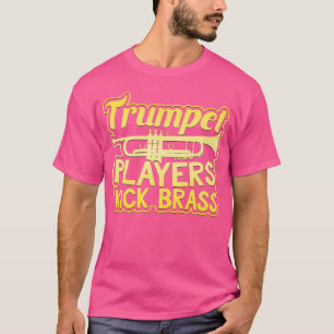 Trompettisten schoppen koperen hoorn t-shirt