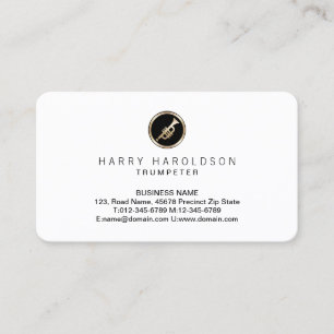 Trompettrompettist Visitekaartje