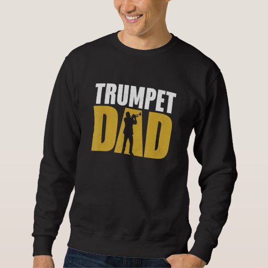 Trompetvader Trompettist Vader Speler Trui (Voorkant)