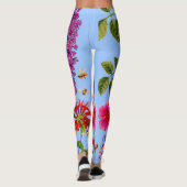 trompetvijn, struik van de vlinder, bijenbalm, vog leggings (Achterkant)