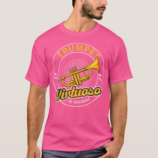 Trompetvirtuoos in training Trumpet T-shirt (Voorkant)