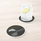 Trompetzwaan Zandsteen Onderzetter (Zijkant)