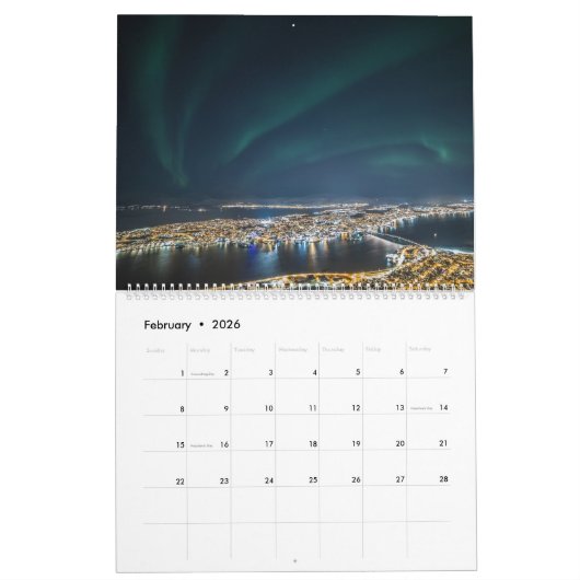 Tromso 2026 kalender (Feb 2026)
