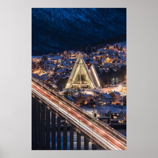 Tromso Arctic Cathedral Poster (Voorkant)