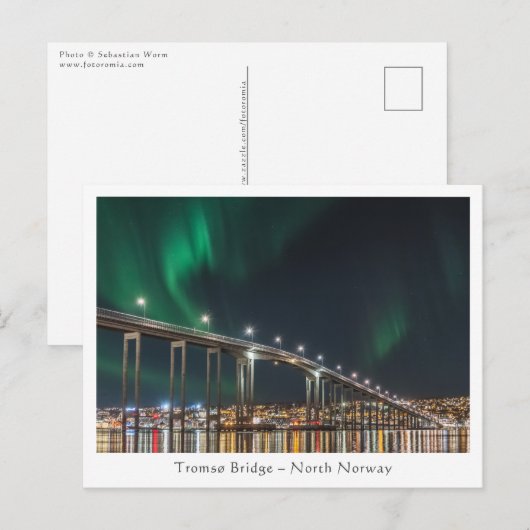 Tromso Bridge Briefkaart (Voorkant / Achterkant)