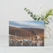 Tromso Cathedral Noorwegen Kaart (Staand voorkant)