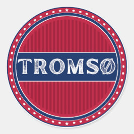 Tromsø City Pride Embleem – Noorse identiteit Ronde Sticker