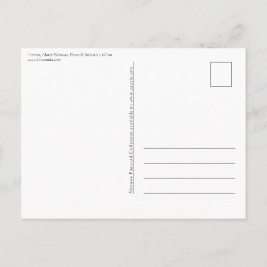 Tromso Noorwegen Briefkaart (Achterkant)