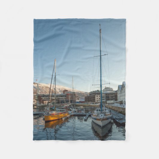 Tromso Noorwegen Fleece Deken (Voorkant)