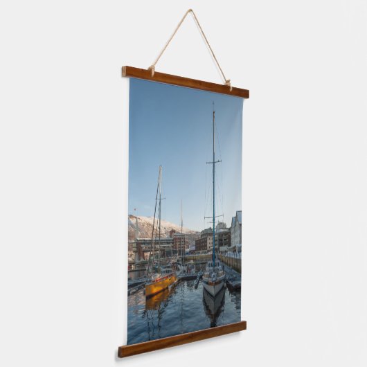 Tromso Noorwegen Hangend Wandkleed (Gebogen)