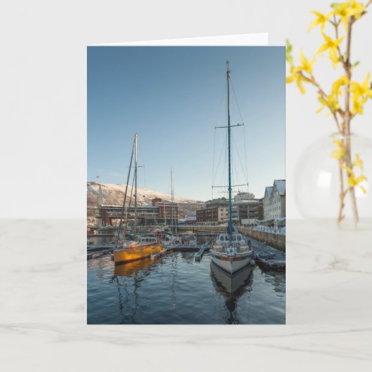 Tromso Noorwegen Kaart (Gele Bloem)