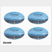 Tromso Noorwegen Ovale Sticker (Vel)