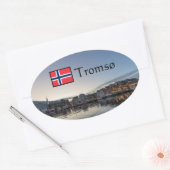 Tromso Noorwegen Ovale Sticker (Envelop)