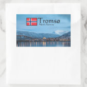 Tromsø Noorwegen Rechthoekige Sticker (Tas)