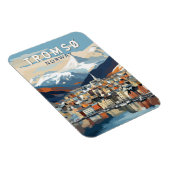Tromso Noorwegen Reizen Kunst Vintage Magneet (Rechterzijde)