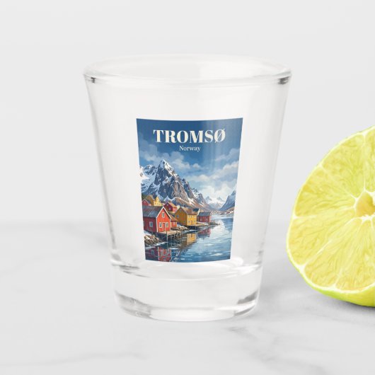 Tromsø Noorwegen Shot Glas (Voorkant)