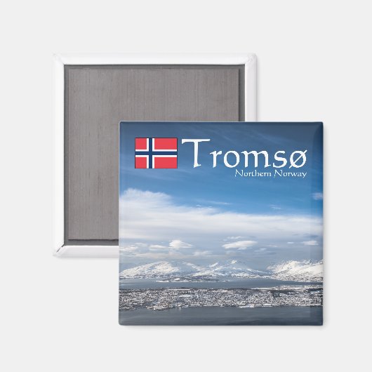 Tromso Noorwegen Souvenir Magneet (Voorkant / Achterkant)