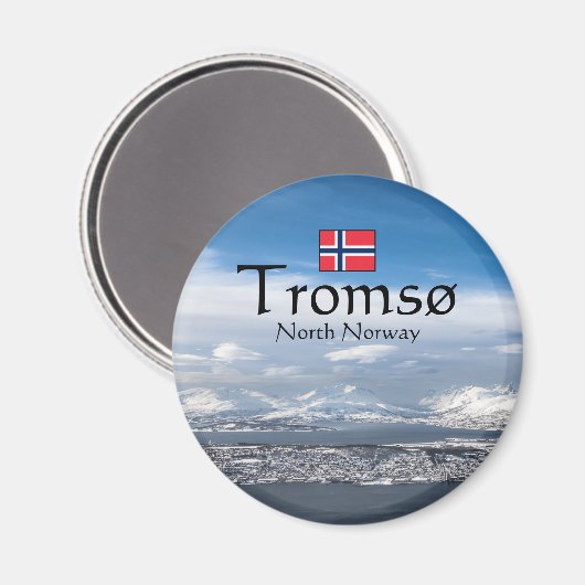 Tromso Noorwegen Souvenir Magneet (Voorkant / Achterkant)