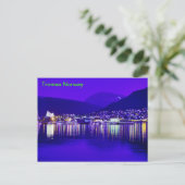 Tromsø Noorwegen te Night Briefkaart (Staand voorkant)