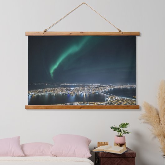 Tromso Northern Light Hangend Wandkleed (Slaapkamer)