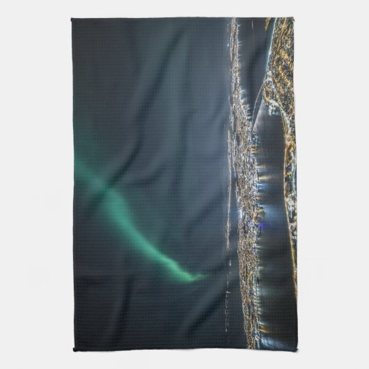 Tromso Northern Light Theedoek (Verticaal)