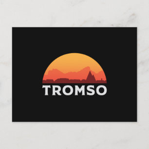 Tromso Norway City Skyline Cityscape Funny Gift Briefkaart