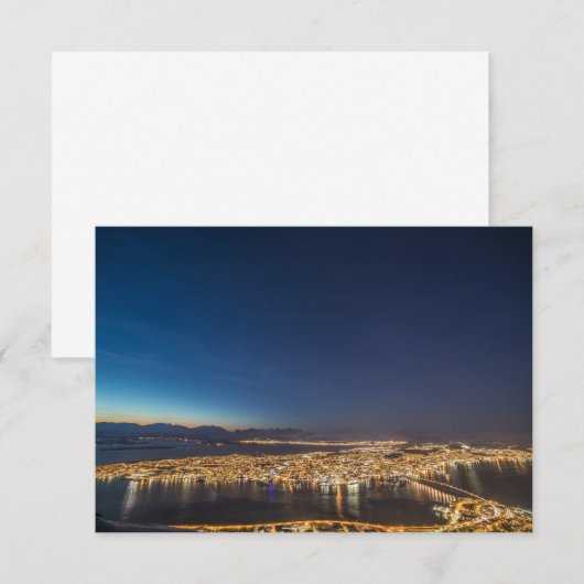 Tromso Norway Kaart (Voorkant / Achterkant)