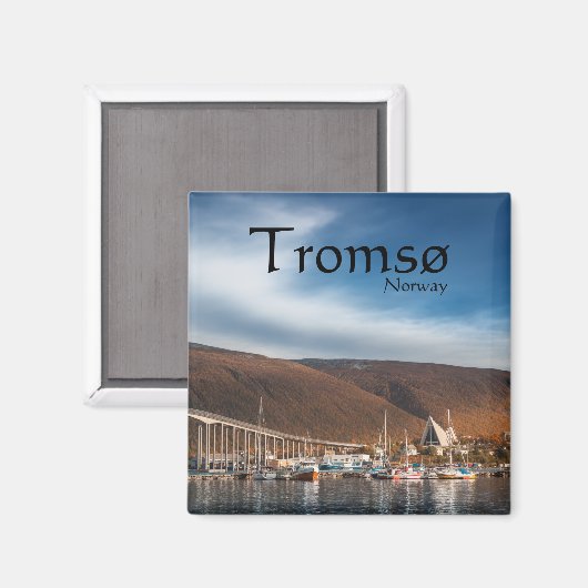 Tromso Norway Souvenir Magneet (Voorkant / Achterkant)