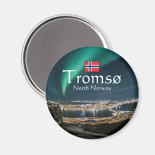 Tromso Norway Souvenir Magneet (Voorkant / Achterkant)