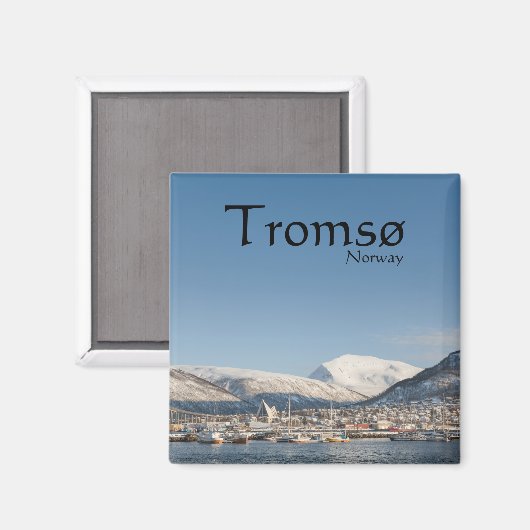 Tromso Norway Souvenir Magneet (Voorkant / Achterkant)