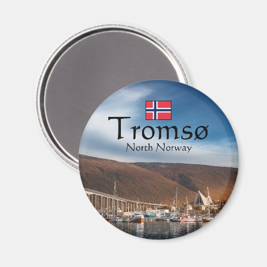 Tromso Norway Souvenir Magneet (Voorkant / Achterkant)