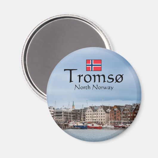 Tromso Norway Souvenir Magneet (Voorkant / Achterkant)