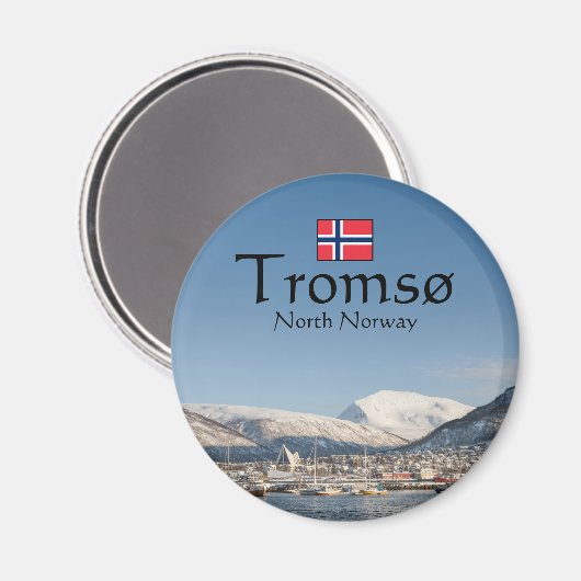 Tromso Norway Souvenir Magneet (Voorkant / Achterkant)