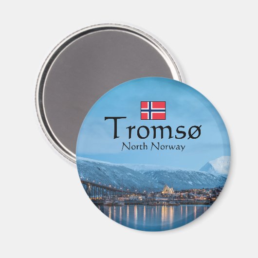 Tromso Norway Souvenir Magneet (Voorkant / Achterkant)