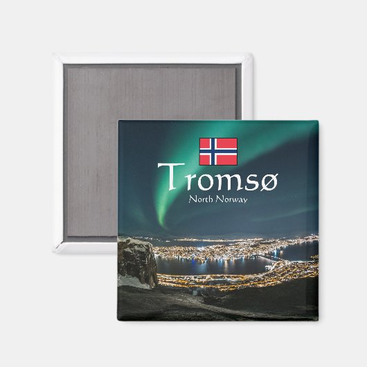 Tromso Norway Souvenir Magneet (Voorkant / Achterkant)