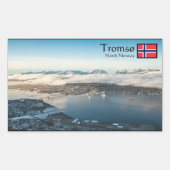 Tromso Norway Souvenir Rechthoekige Sticker (Voorkant)