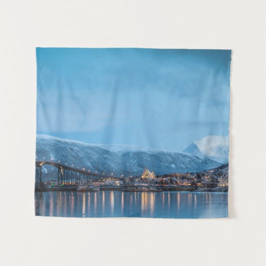 Tromso Norway Tapestry Wandkleed (Voorkant (horizontaal))