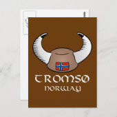 Tromso Norway Viking Pet Briefkaart (Voorkant / Achterkant)