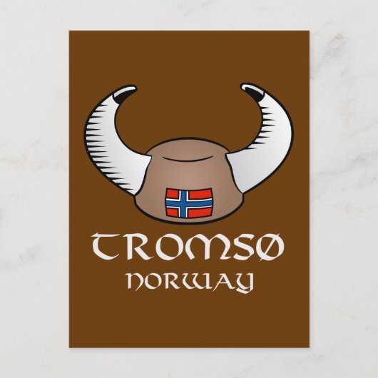 Tromso Norway Viking Pet Briefkaart (Voorkant)