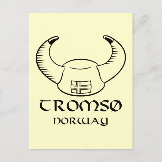 Tromso Norway Viking Pet Briefkaart (Voorkant)