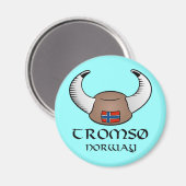 Tromso Norway Viking Pet Magneet (Voorkant / Achterkant)