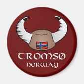 Tromso Norway Viking Pet Magneet (Voorkant)