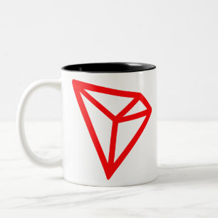 tron-trx-logo tweekleurige koffiemok