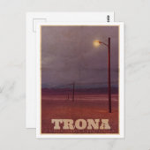  Trona USA Street Light Travel Briefkaart (Voorkant / Achterkant)