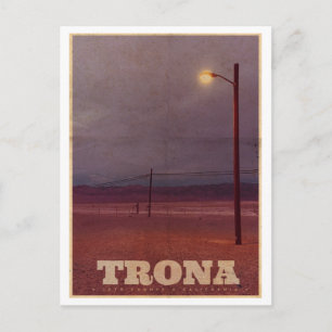  Trona USA Street Light Travel Briefkaart