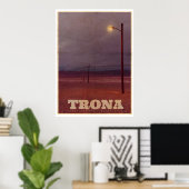  Trona USA Street Light Travel Poster (Thuiskantoor)