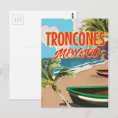 Troncones Beach Mexico reisposter Briefkaart (Voorkant / Achterkant)
