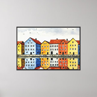 Trondheim Canvas Afdruk